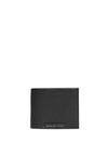 Tommy Hilfiger Corporate Leather Bifold Card & Coin Wallet, Black
