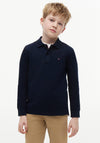 Tommy Hilfiger Boy Long Sleeve Polo, Navy