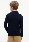 Tommy Hilfiger Boy Long Sleeve Polo, Navy