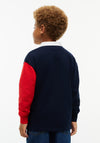 Tommy Hilfiger Boy Rugby Stripe Polo Shirt, Navy Multi