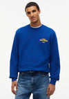 Tommy Hilfiger 1995 Logo Terry Crew Neck Sweatshirt, Opulent Blue
