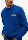 Tommy Hilfiger 1995 Logo Terry Crew Neck Sweatshirt, Opulent Blue