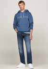 Tommy Hilfiger Logo Drawstring Hoodie, Aegean Sea Blue