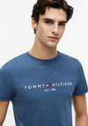 Tommy Hilfiger Logo T-Shirt, Petrol Blue