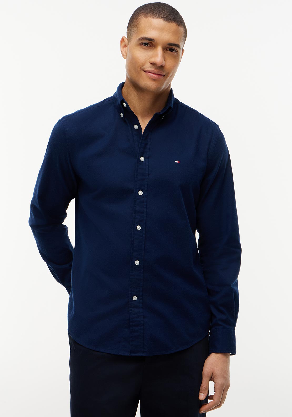 Tommy Hilfiger Flex Flannel Shirt, Carbon Navy