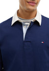 Tommy Hilfiger Essential Solid Rugby Shirt, Navy