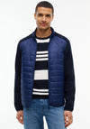 Tommy Hilfiger Mixed Media Colour Block Jacket, Carbon Navy