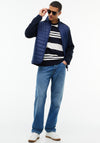 Tommy Hilfiger Mixed Media Colour Block Jacket, Carbon Navy
