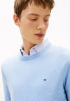 Tommy Hilfiger Crew Neck Cashmere Blend Sweater, Vessel Blue Heather