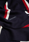 Tommy Hilfiger Global Stripe Wool Blend Scarf, Navy