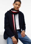 Tommy Hilfiger Global Stripe Wool Blend Scarf, Navy