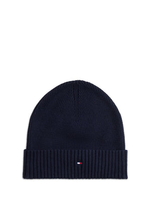 Tommy Hilfiger Flag Scarf & Beanie Gift Box, Navy