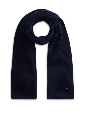 Tommy Hilfiger Flag Scarf & Beanie Gift Box, Navy