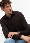 Tommy Hilfiger 1985 Long Sleeve Polo Shirt, Chocolate Brown