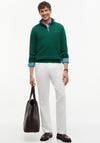 Tommy Hilfiger Pima Cotton Half Zip Sweater, Ornamental Green