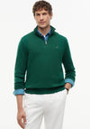 Tommy Hilfiger Pima Cotton Half Zip Sweater, Ornamental Green
