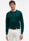Tommy Hilfiger Crew Neck Cashmere Blend Sweater, Green Heather