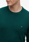 Tommy Hilfiger Crew Neck Cashmere Blend Sweater, Green Heather