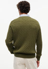 Tommy Hilfiger Cable Knit Crew Neck Sweater, Huntsman Green