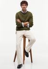 Tommy Hilfiger Cable Knit Crew Neck Sweater, Huntsman Green