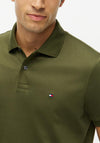 Tommy Hilfiger Liquid Cotton Stripe Polo Shirt, Huntsman Green