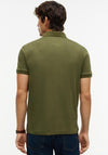 Tommy Hilfiger Liquid Cotton Stripe Polo Shirt, Huntsman Green