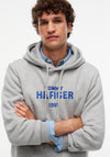 Tommy Hilfiger Logo Hoodie, Light Grey Heather