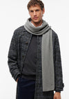 Tommy Hilfiger Flag Embroidered Scarf, Grey