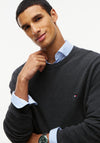 Tommy Hilfiger Textured Knit Sweater, Dark Grey Heather