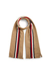 Tommy Hilfiger Global Stripe Wool Blend Scarf, Beige