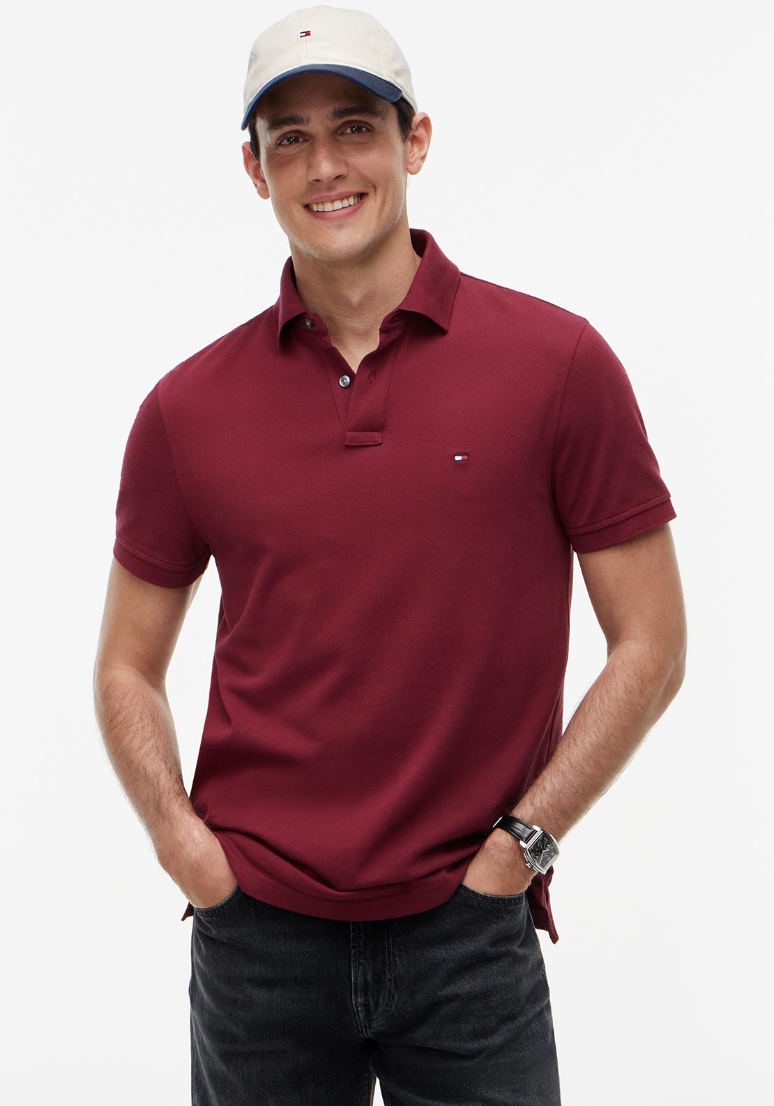 Tommy Hilfiger 1985 Polo Shirt, Burgundy