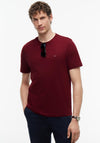 Tommy Hilfiger Crew Neck Embroidered Flag T-Shirt, Burgundy