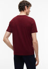 Tommy Hilfiger Crew Neck Embroidered Flag T-Shirt, Burgundy