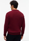 Tommy Hilfiger Cable Knit Polo Sweater, Burgundy