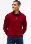Tommy Hilfiger Pima Cotton Half Zip Sweater, Regatta Red