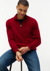 Tommy Hilfiger Pima Cotton Half Zip Sweater, Regatta Red