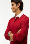 Tommy Hilfiger Essential Solid Rugby Shirt, Regatta Red
