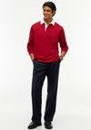 Tommy Hilfiger Essential Solid Rugby Shirt, Regatta Red