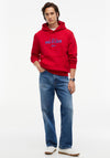 Tommy Hilfiger Logo Hoodie, Medium Red