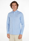 Tommy Hilfiger Flex Textured Gingham Shirt, Blue Spell