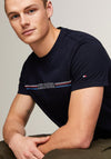 Tommy Hilfiger Stripe Chest T-Shirt, Desert Sky