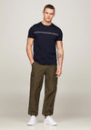 Tommy Hilfiger Stripe Chest T-Shirt, Desert Sky