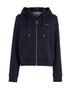 Tommy Hilfiger Womens 1985 Signature Logo Zip Hoodie, Desert Sky