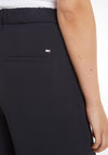Tommy Hilfiger Womens Twill Wide Leg Cropped Trousers, Desert Sky