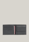Tommy Hilfiger Leather Pebble Grain Wallet, Dark Grey