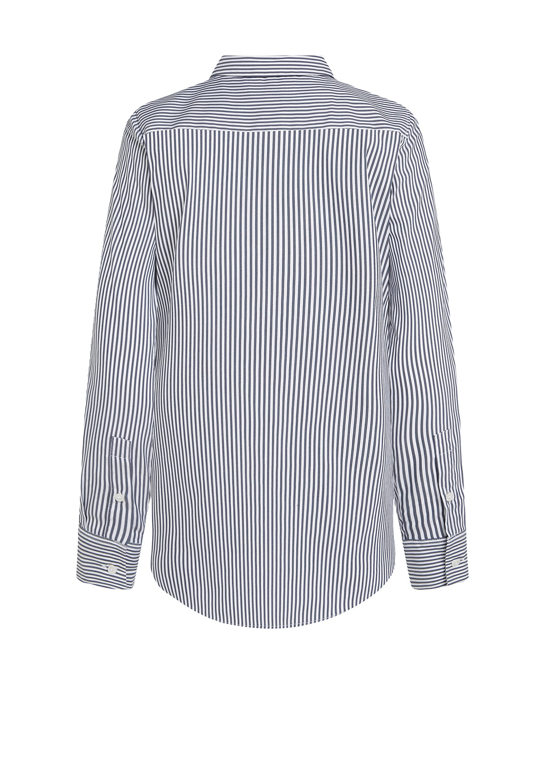 Tommy Hilfiger Poplin Regular Striped Shirt, Grey and White
