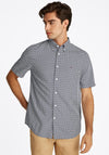 Tommy Hilfiger Geo Print Short Sleeve Shirt, Navy