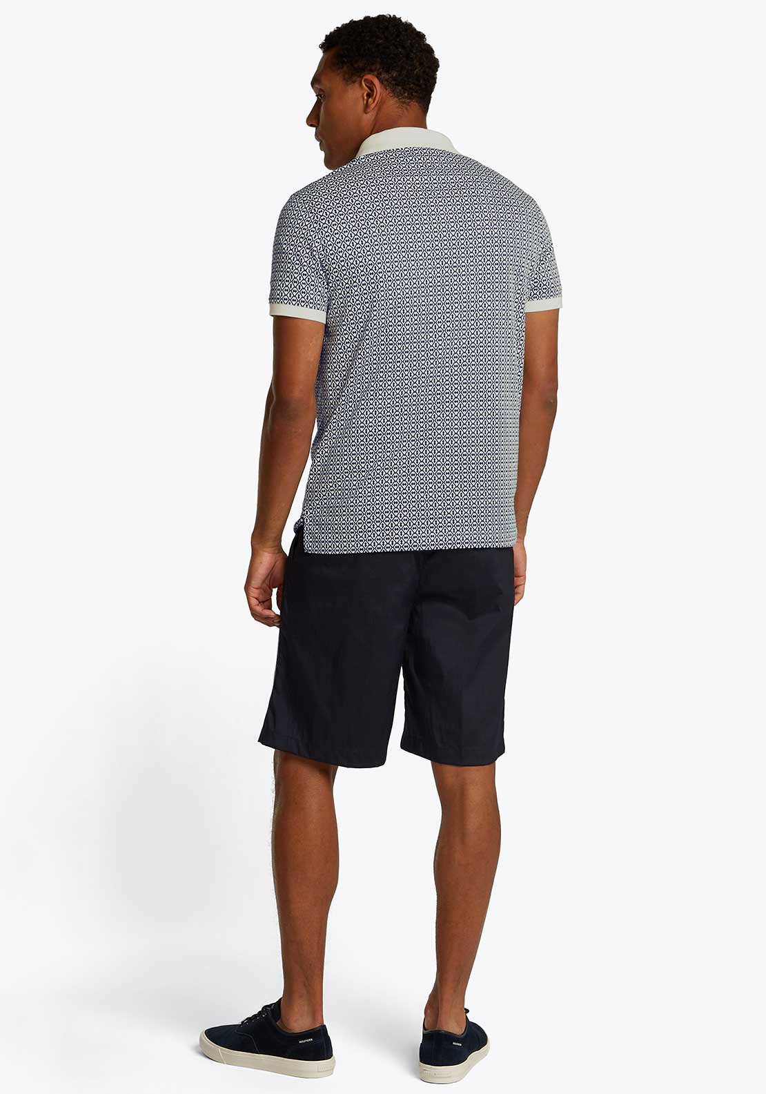 Tommy Hilfiger Interlock Polo Shirt, Ivory & Navy