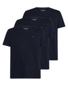 Tommy Hilfiger Signature Cotton Essential 3 Pack T-Shirts, Navy