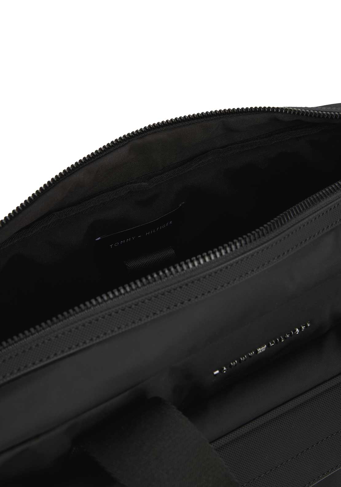 Tommy Hilfiger Repreve Metal Logo Laptop bag, Black